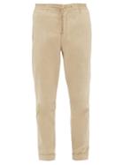 Matchesfashion.com Officine Gnrale - Phil Garment-dyed Brushed-twill Trousers - Mens - Beige