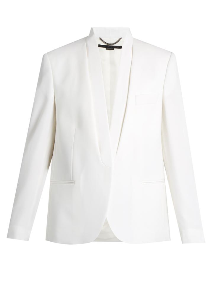 Stella Mccartney Grosgrain-trimmed Wool Tuxedo Jacket