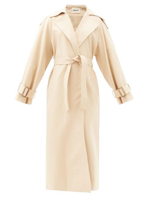 Matchesfashion.com Khaite - Libby Cotton Trench Coat - Womens - Camel