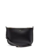 Ladies Bags A.p.c. - Sarah Smooth-leather Cross-body Bag - Womens - Black
