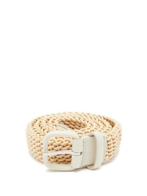 Charvet - Woven Elasticated Belt - Mens - Beige