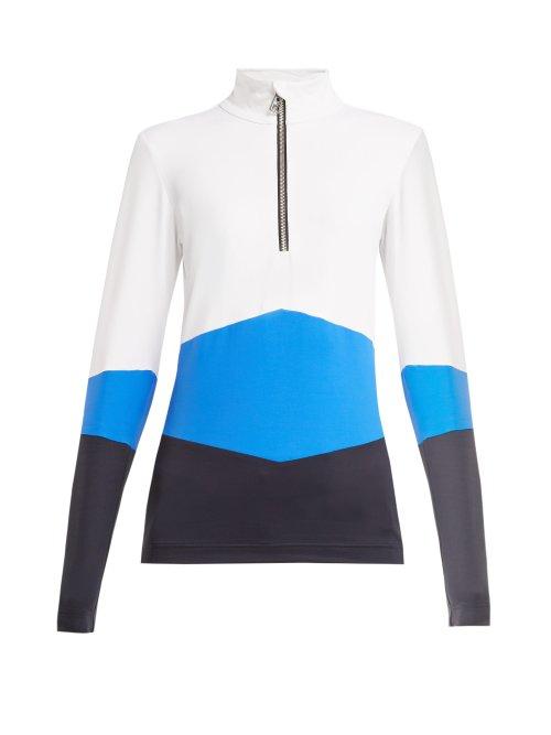 Matchesfashion.com Toni Sailer - Luna Half Zip Baselayer Top - Womens - Blue Multi