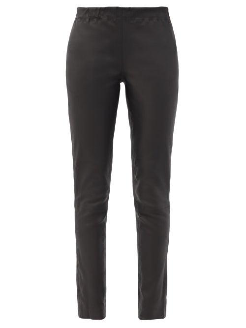 Matchesfashion.com Raey - Eco-tanned Leather Leggings - Womens - Black