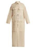 Albus Lumen Fisherman Oversized Linen Shirt Dress