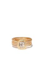 Ladies Fine Jewellery Shay - Illusion Diamond & 18kt Gold Chain Ring - Womens - Yellow Gold