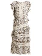 Sea Rosalie Floral-print Lace-trimmed Dress