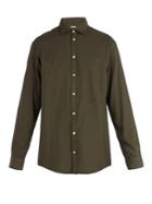 Massimo Alba Long-sleeved Cotton-blend Shirt