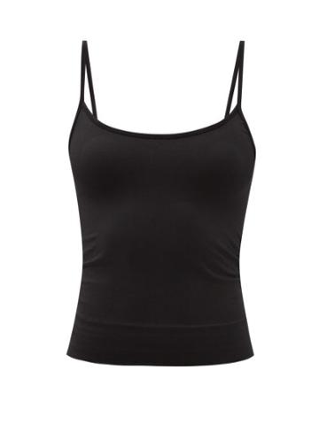 Ladies Activewear Prism - Harmonious Stretch-jersey Cropped Top - Womens - Black