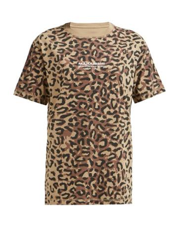 Matchesfashion.com Maharishi - Leopard Camouflage Cotton T Shirt - Womens - Leopard