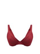 Matchesfashion.com Form And Fold - The Line Underwired D-g Bikini Top - Womens - Burgundy