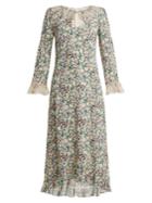 Vilshenko Cassidy Ruffle-trimmed Silk-chiffon Dress