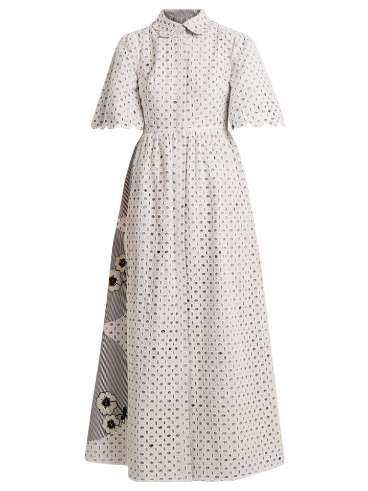 Huishan Zhang Cordon Reversible Broderie-anglaise Dress