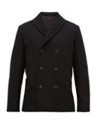 Matchesfashion.com The Row - Andrew Double Breasted Wool Blend Jacket - Mens - Black