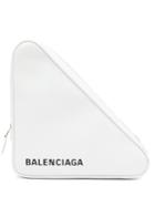 Balenciaga Triangle Pochette M Leather Clutch
