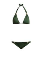 Matchesfashion.com Melissa Odabash - Grenada Bikini Set - Womens - Dark Green