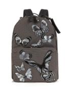 Valentino Butterfly Appliqu Canvas Backpack