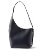 Aesther Ekme - Demi Lune Leather Bucket Bag - Womens - Dark Blue