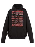 Vetements Weltschmerz-print Hooded Jersey Sweatshirt