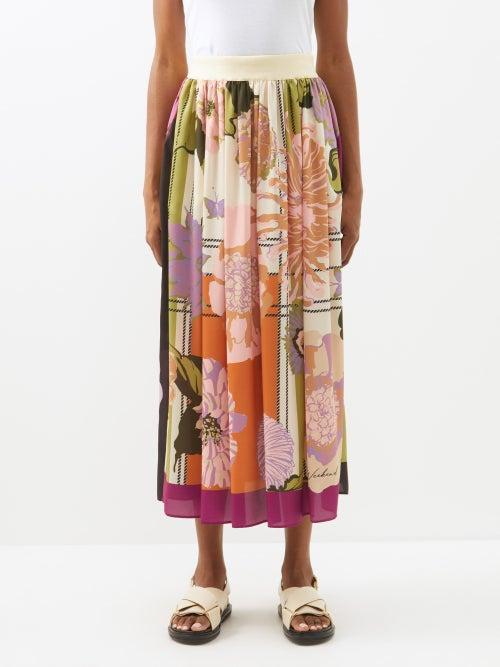 Weekend Max Mara - Eritrea Skirt - Womens - Pink Print