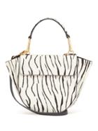 Matchesfashion.com Wandler - Hortensia Mini Zebra Calf Hair Cross Body Bag - Womens - Black White