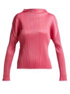 Matchesfashion.com Pleats Please Issey Miyake - Pleated Top - Womens - Pink