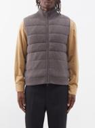 Iris Von Arnim - Mailo Quilted Cashmere Gilet - Mens - Brown