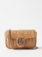 Gucci - Gg Marmont Super Mini Leather Cross-body Bag - Womens - Pink