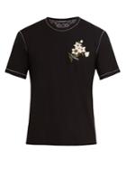 Dolce & Gabbana Crew-neck Floral Embroidered T-shirt