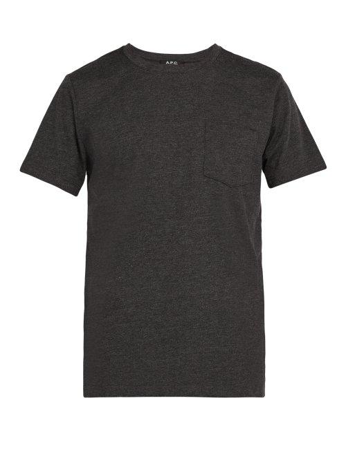 Matchesfashion.com A.p.c. - Road Cotton Crew Neck T Shirt - Mens - Grey