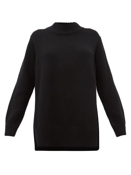 Matchesfashion.com The Row - Edmund Mock Neck Cashmere Sweater - Womens - Black