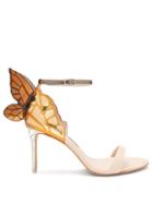 Matchesfashion.com Sophia Webster - Chiara Butterfly Wing Leather Sandals - Womens - Nude Gold
