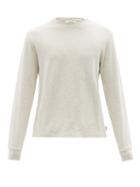 Matchesfashion.com Frame - Long-sleeved Cotton-jersey T-shirt - Mens - Light Grey