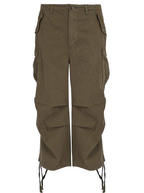 Matchesfashion.com Raey - Wide Leg Cotton Cargo Trousers - Mens - Khaki