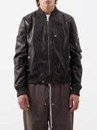 Amiri - Leather Bomber Jacket - Mens - Black