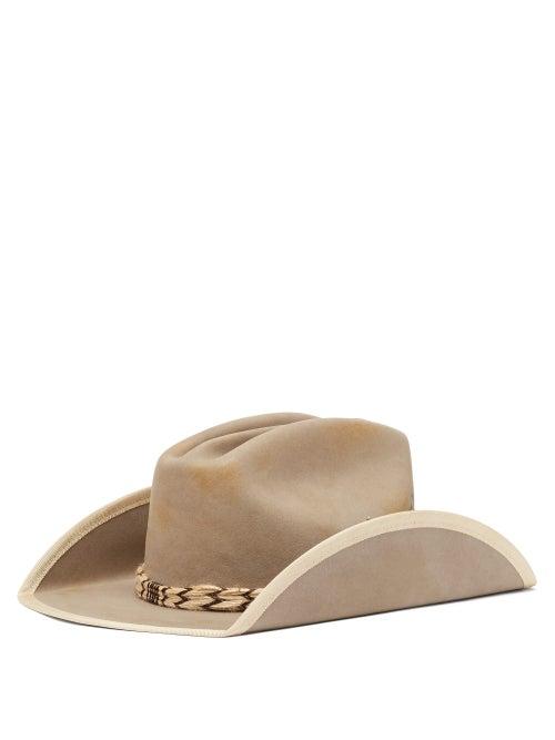 Matchesfashion.com Nick Fouquet - Cte Sauvage Felt Fedora Hat - Mens - Grey