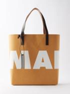 Marni - Paper Coated-canvas Tote Bag - Womens - Tan