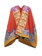 Matchesfashion.com Etro - Multi Jacquard Wool Blend Poncho - Womens - Multi