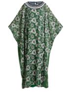 Missoni Floral-embroidered Metallic-knit Kaftan