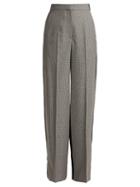 Matchesfashion.com Stella Mccartney - Wide Leg Tailored Trousers - Womens - Grey