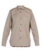 Matchesfashion.com Junya Watanabe - Plaid Cotton Twill Shirt - Mens - Beige