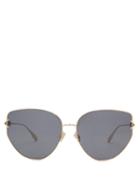 Matchesfashion.com Dior Eyewear - Diorgypsy1 Cat-eye Metal Sunglasses - Womens - Black