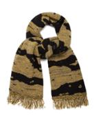 Matchesfashion.com Raey - Football Space Dyed Wool Scarf - Mens - Yellow Multi