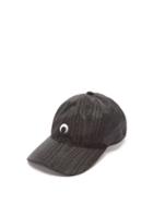 Marine Serre - Logo-embroidered Moir Baseball Cap - Womens - Black