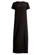 Raey Short-sleeved Silk-satin Maxi Dress
