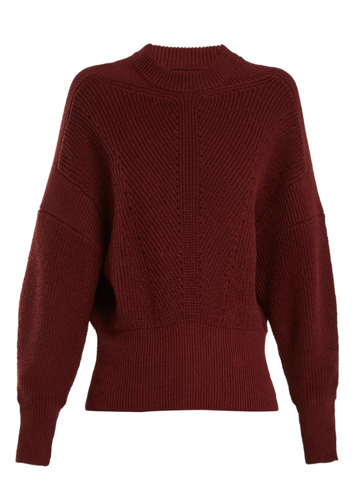 Isabel Marant Lonnyl Textured-knit Cotton-blend Sweater
