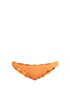 Matchesfashion.com Marysia - Antibes Scallop Edged Bikini Briefs - Womens - Orange