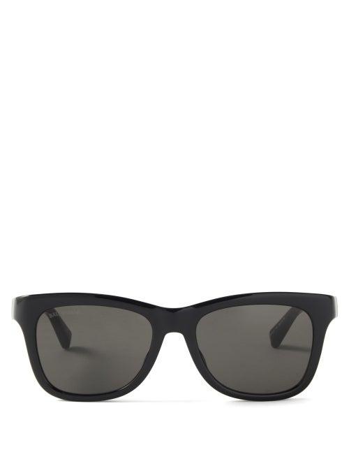 Balenciaga Eyewear - Square Acetate Sunglasses - Mens - Black