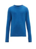 Matchesfashion.com Allude - Ribbed Cashmere Sweater - Mens - Blue