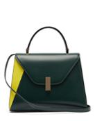 Ladies Bags Valextra - Iside Medium Leather Bag - Womens - Dark Green