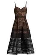 Self-portrait Paisley Lace Midi Dress